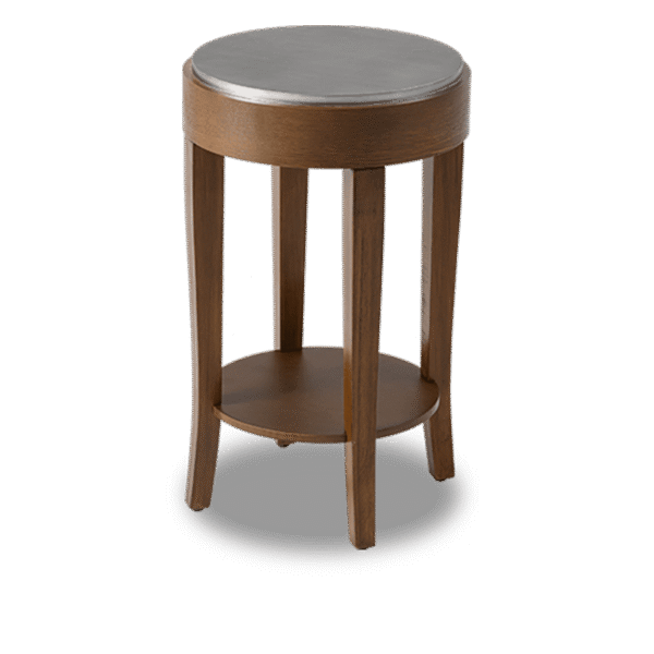 Augustine Vintage Two-Tier round side table